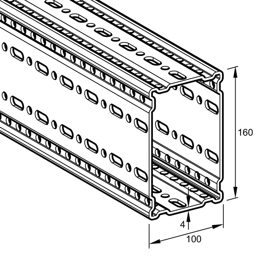 Trägerprofil TP 100/160 Trägerprofil TP 100/160